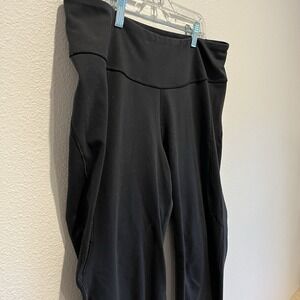 Adidas Leggings Plus Size 2xl Black Athlesuire Aeroready Lagenlook Yoga Run Walk